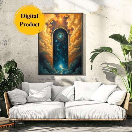 Pathway To The Stars: Surreal Celestial Decor (Set of 3 Digital Prints)