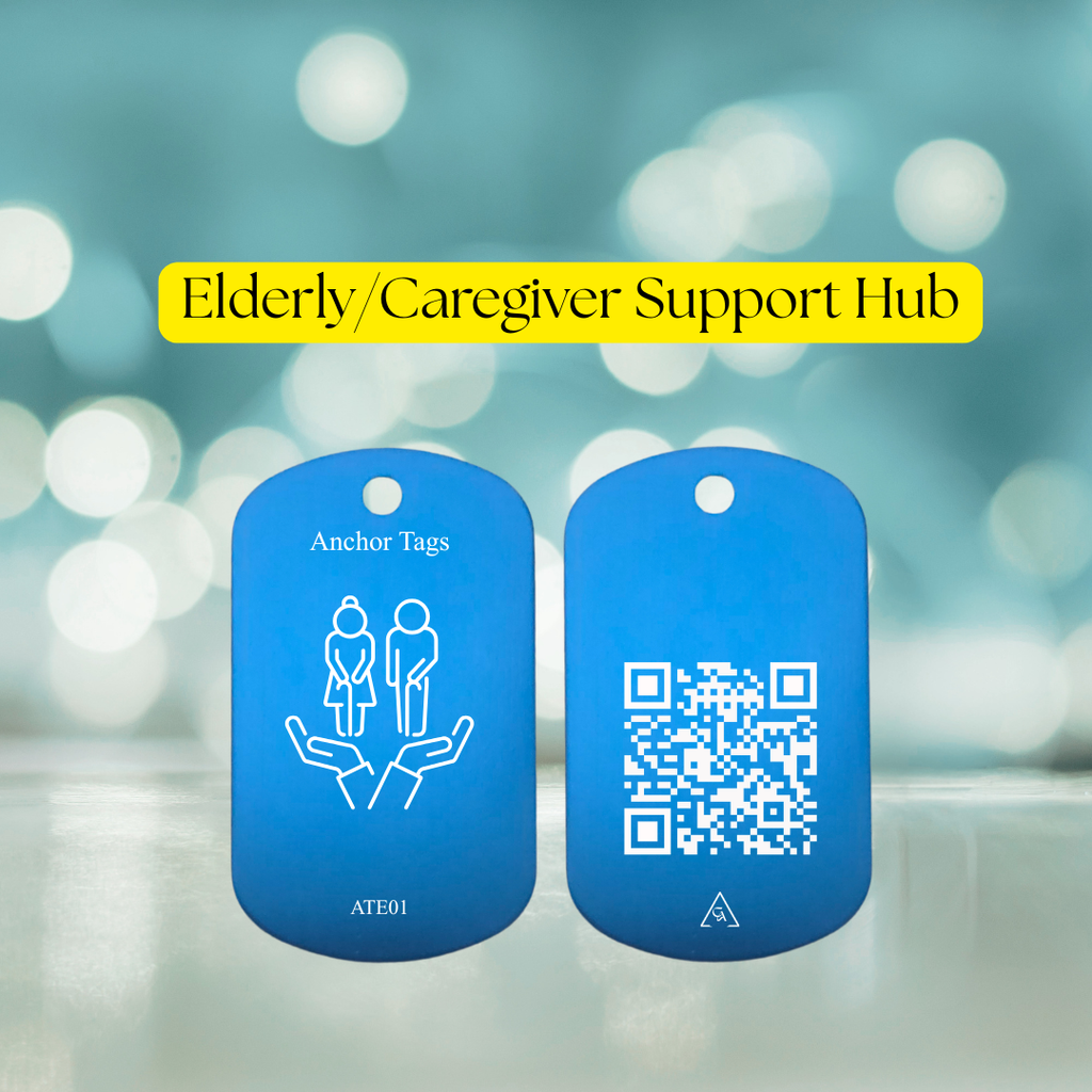 Elderly & Caregiver Anchor Tag Support System