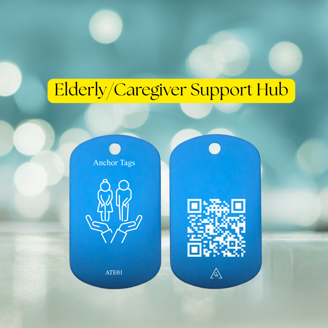 Elderly & Caregiver Anchor Tag Support System
