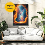 Pathway To The Stars: Surreal Celestial Decor (Set of 3 Digital Prints)