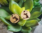 Wooden Stud Earrings – Choose Your Design