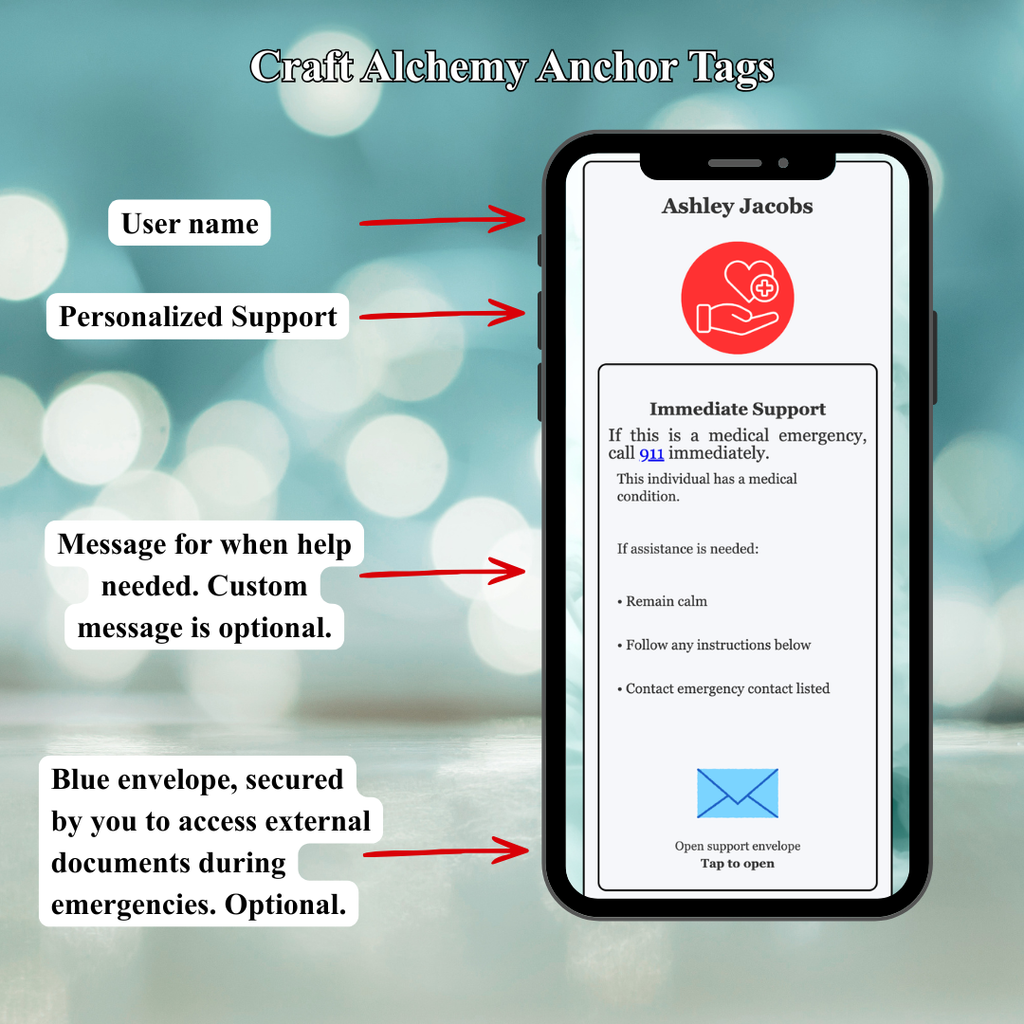 Medical Support Anchor Tag System