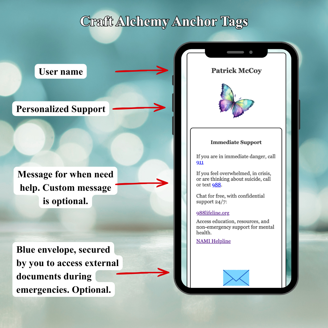 Mental Health Anchor Tag Support System