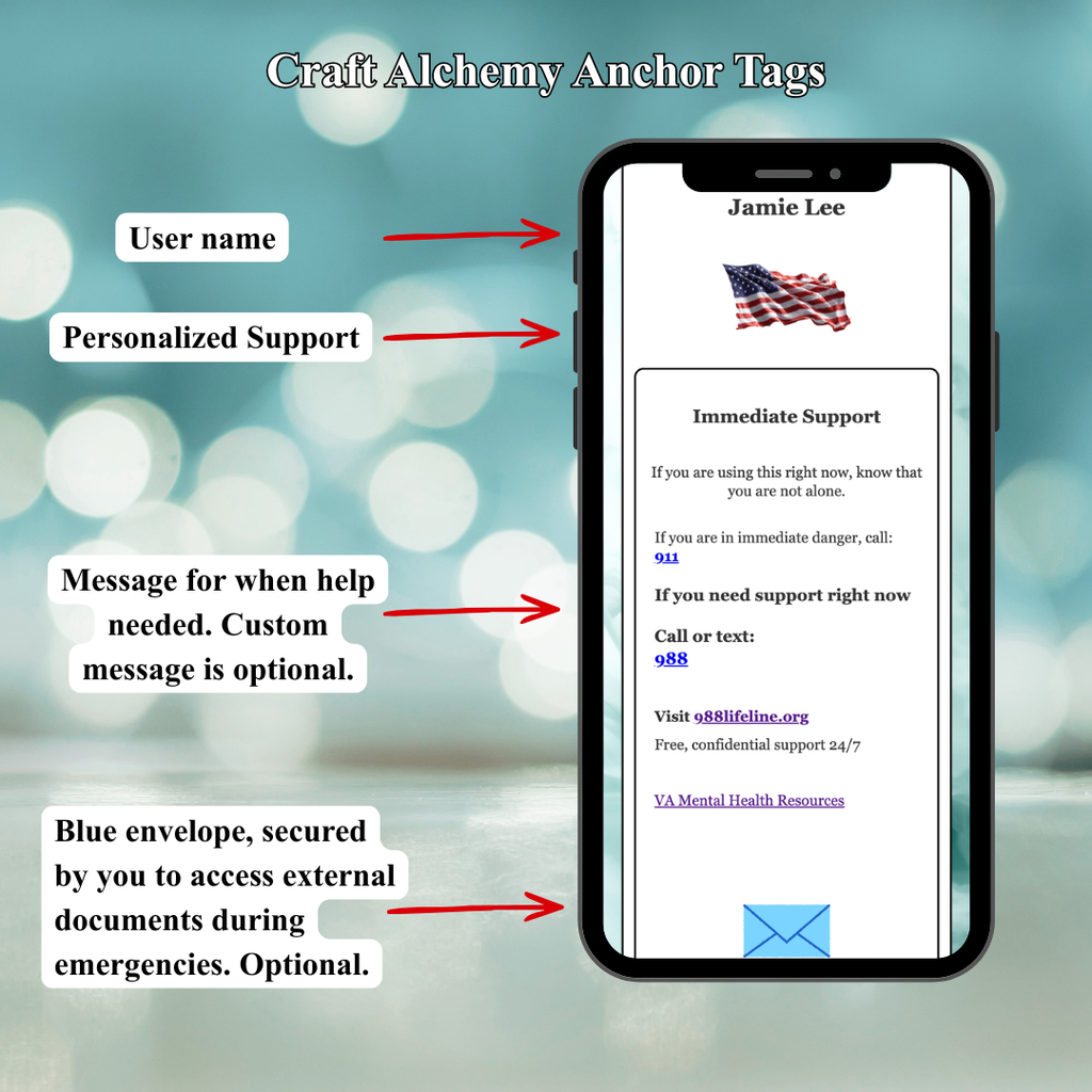 PTSD / Veteran & First Responder Anchor Tag Support System