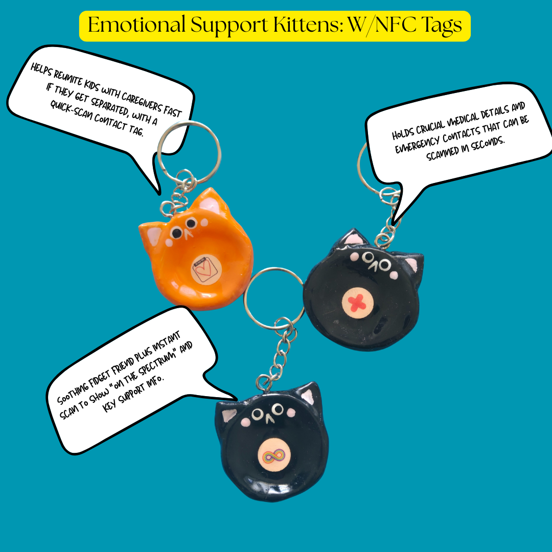 Emotional Support Kittens With NFT Tags