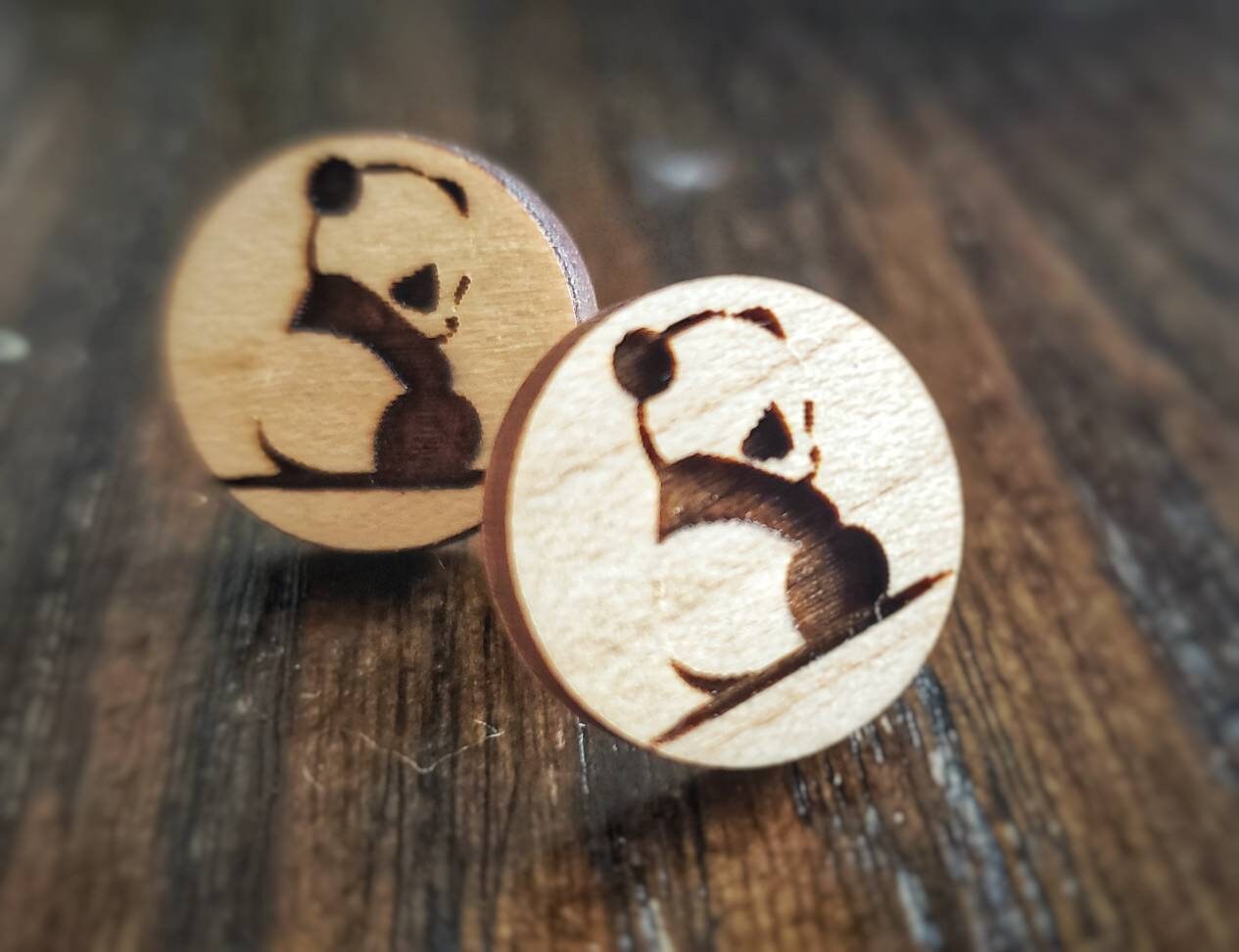 Panda Stud Earrings