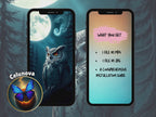 Moonlit Owl Live Wallpaper: Animated Digital Background (Instant Download)